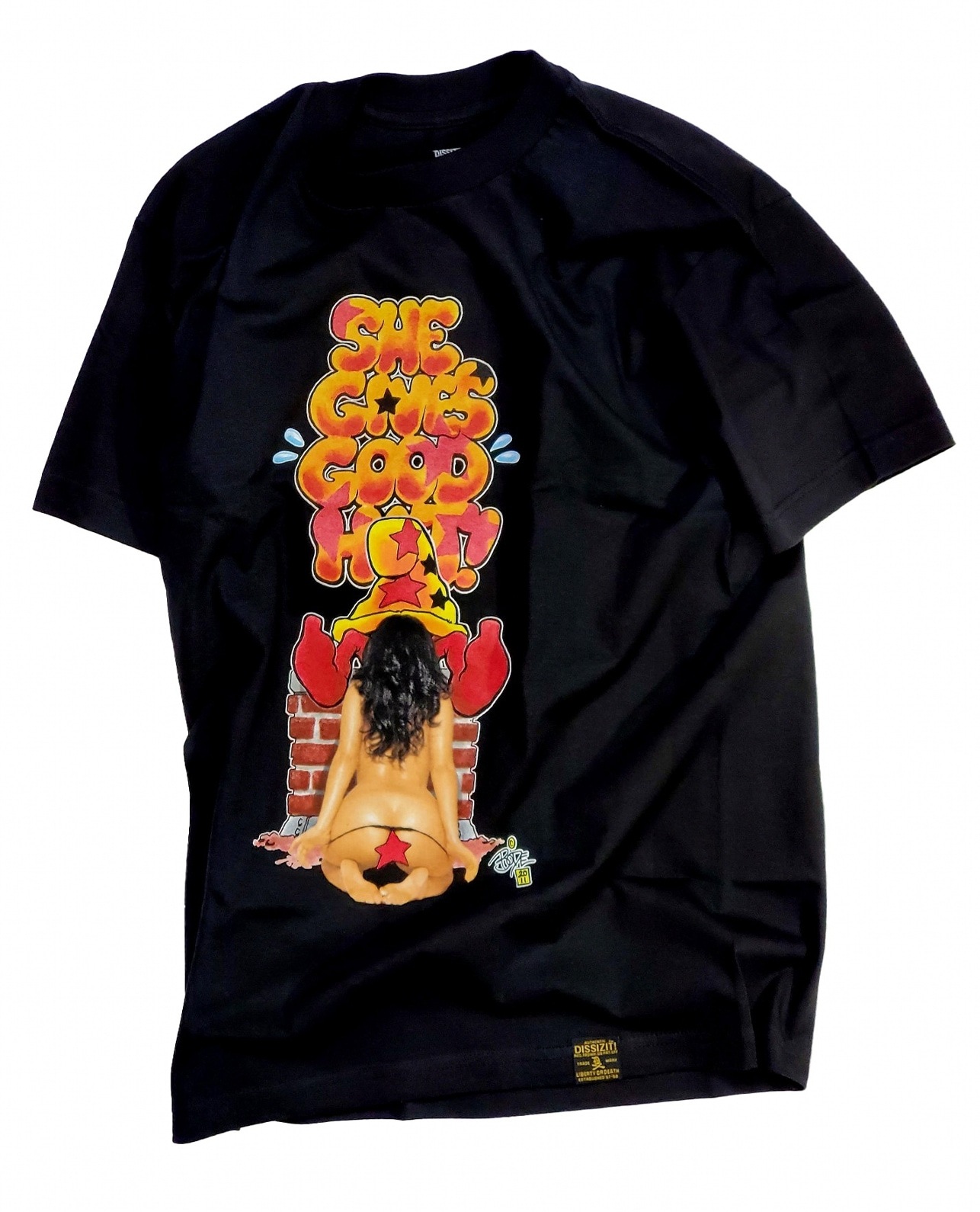 ��DISSIZIT/�ǥ����������åȡ�GOOD HAT��BODE COLLAB�� TEE T����� / BLACK �֥�å�