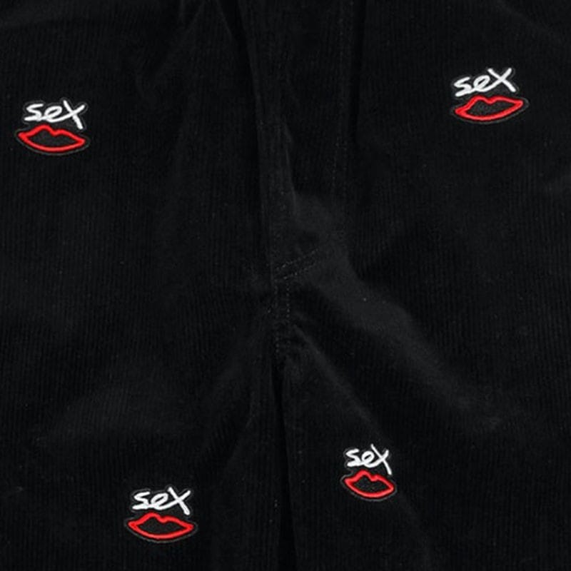 SEX SKATEBOARDS/åȥܡɡSEX LOGO AOP EMBROIDERED ѥ / BLACK