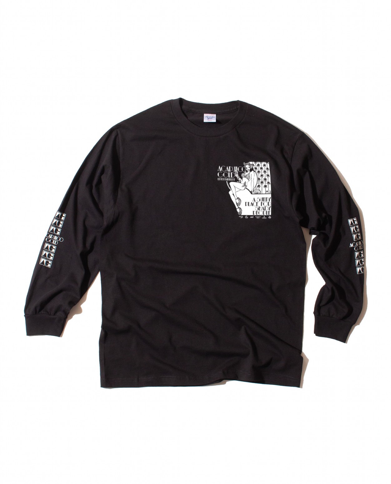 ��ACAPULCO GOLD/�����ץ륳 ������ɡ�VACATION LS TEE ĹµT����� / BLACK