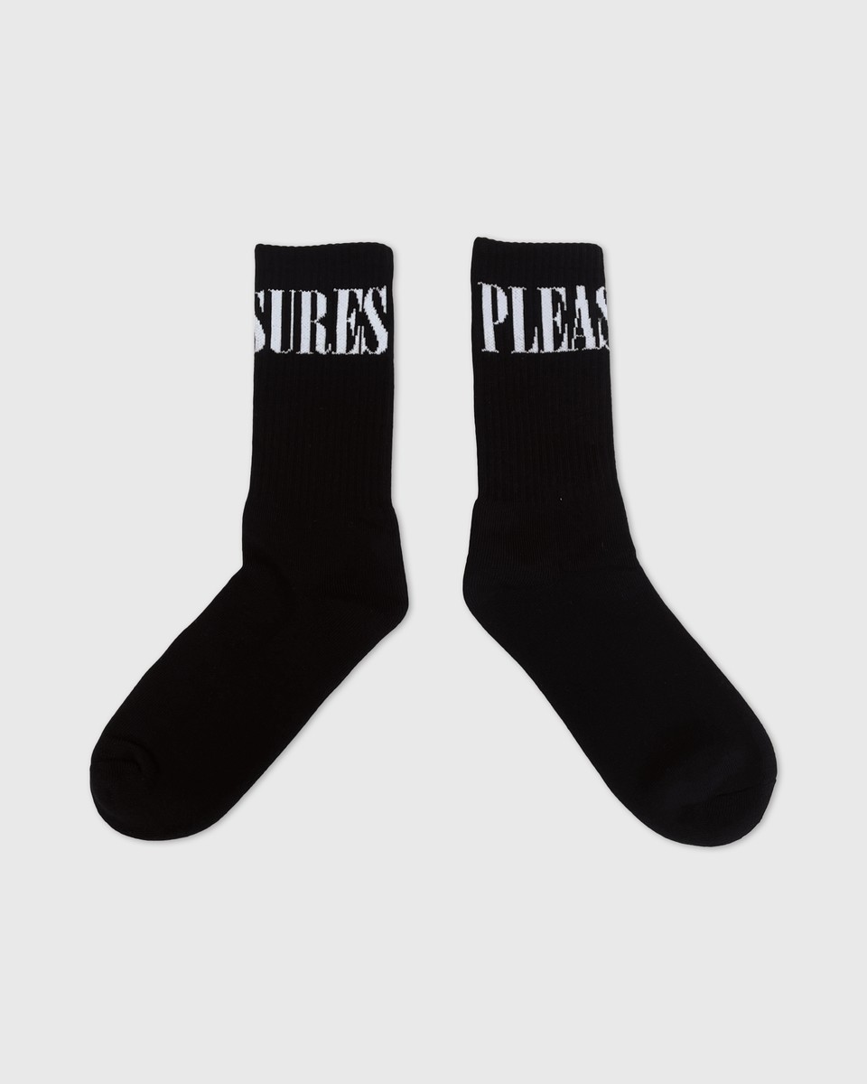 ��PLEASURES/�ץ쥸�㡼����MONITOR SOCKS ���å��� / BLACK