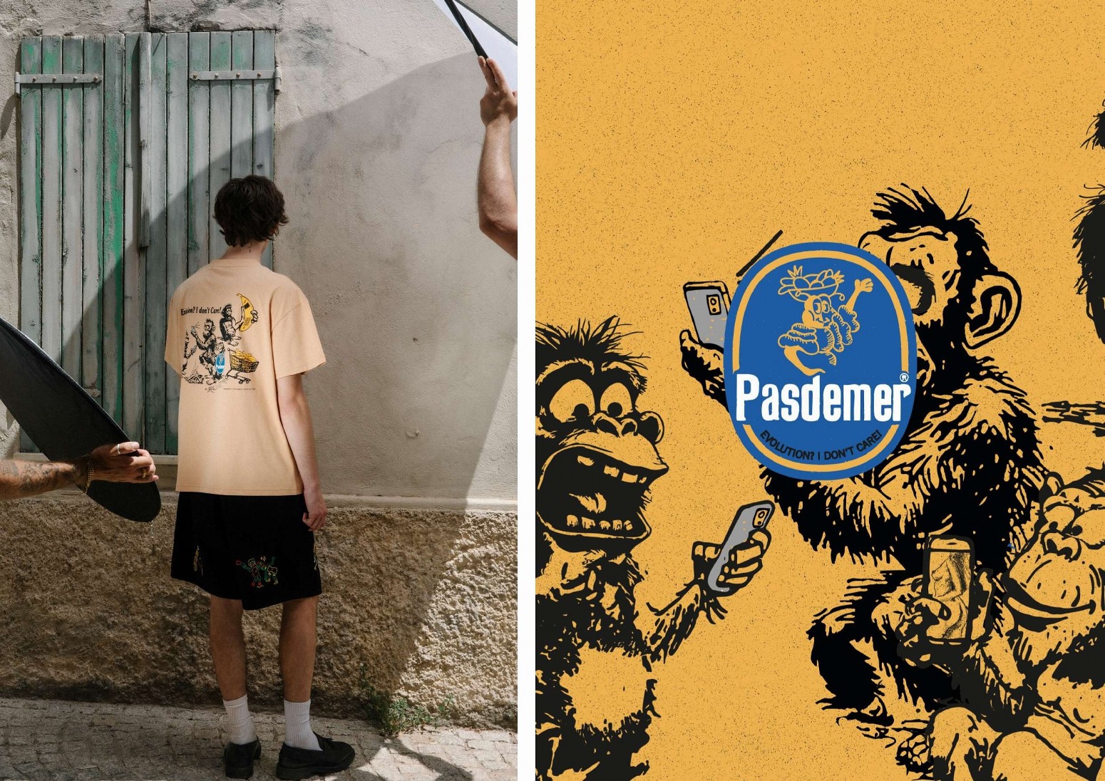 ��PAS DE MER/�ѥɥ����EVOLUTION T-SHIRT T����� / LIGHT BROWN