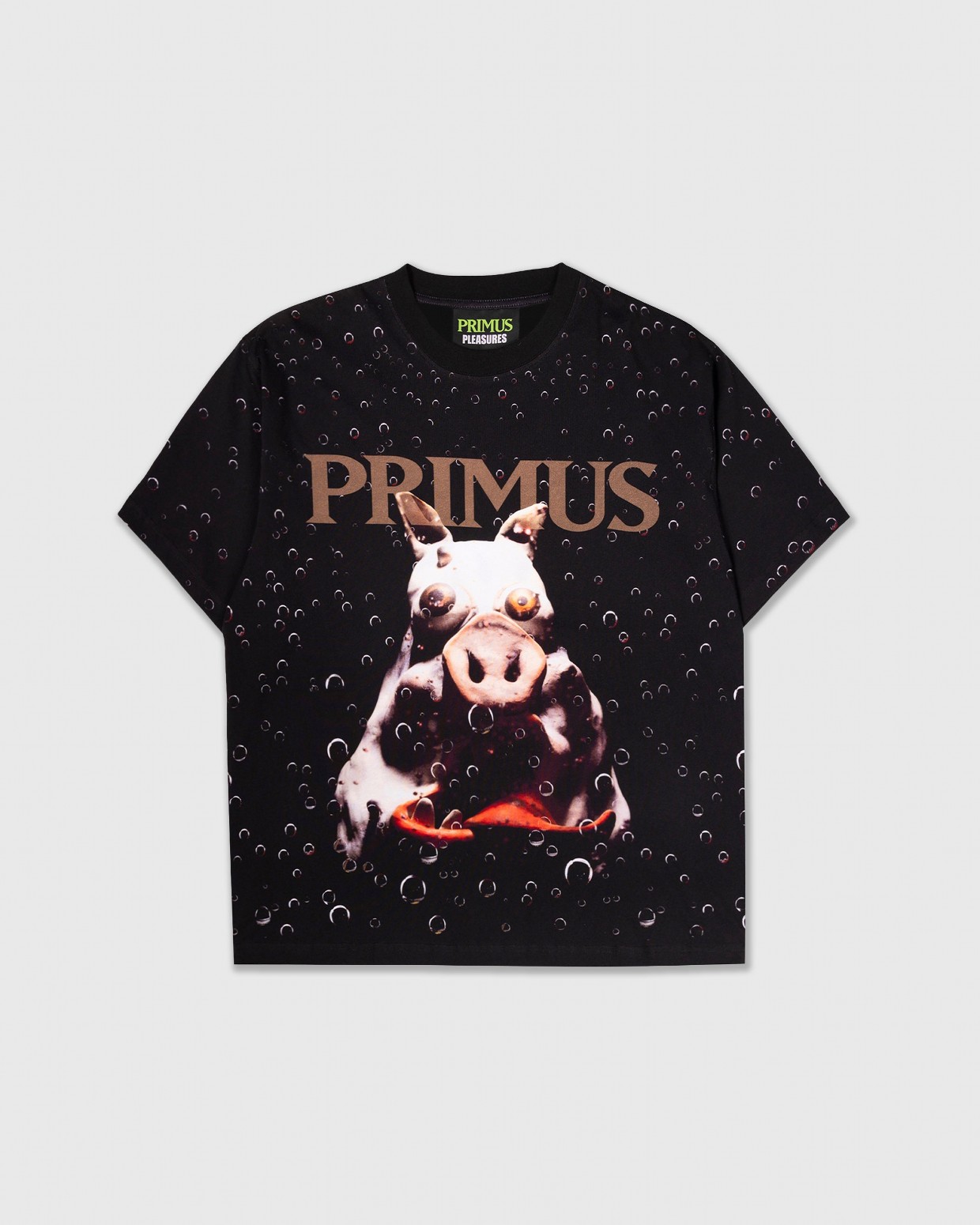 ��PLEASURES/�ץ쥸�㡼����PRIMUS��PORK SODA T-SHIRT T����� / BLACK