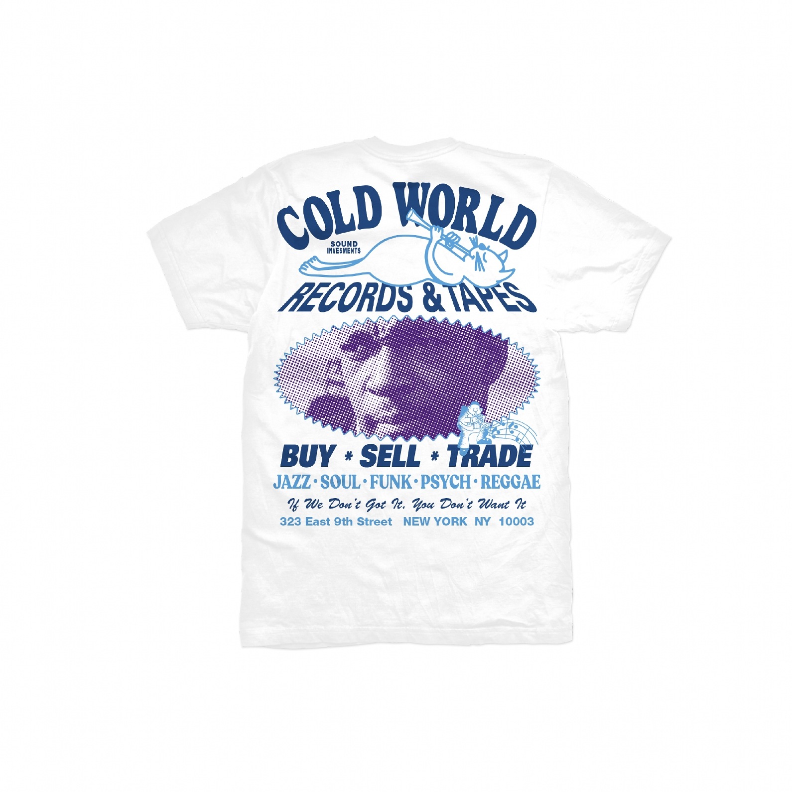 COLD WORLD FROZEN GOODS/ɥɥե󥰥åDIGGING TEE T / WHITE ۥ磻