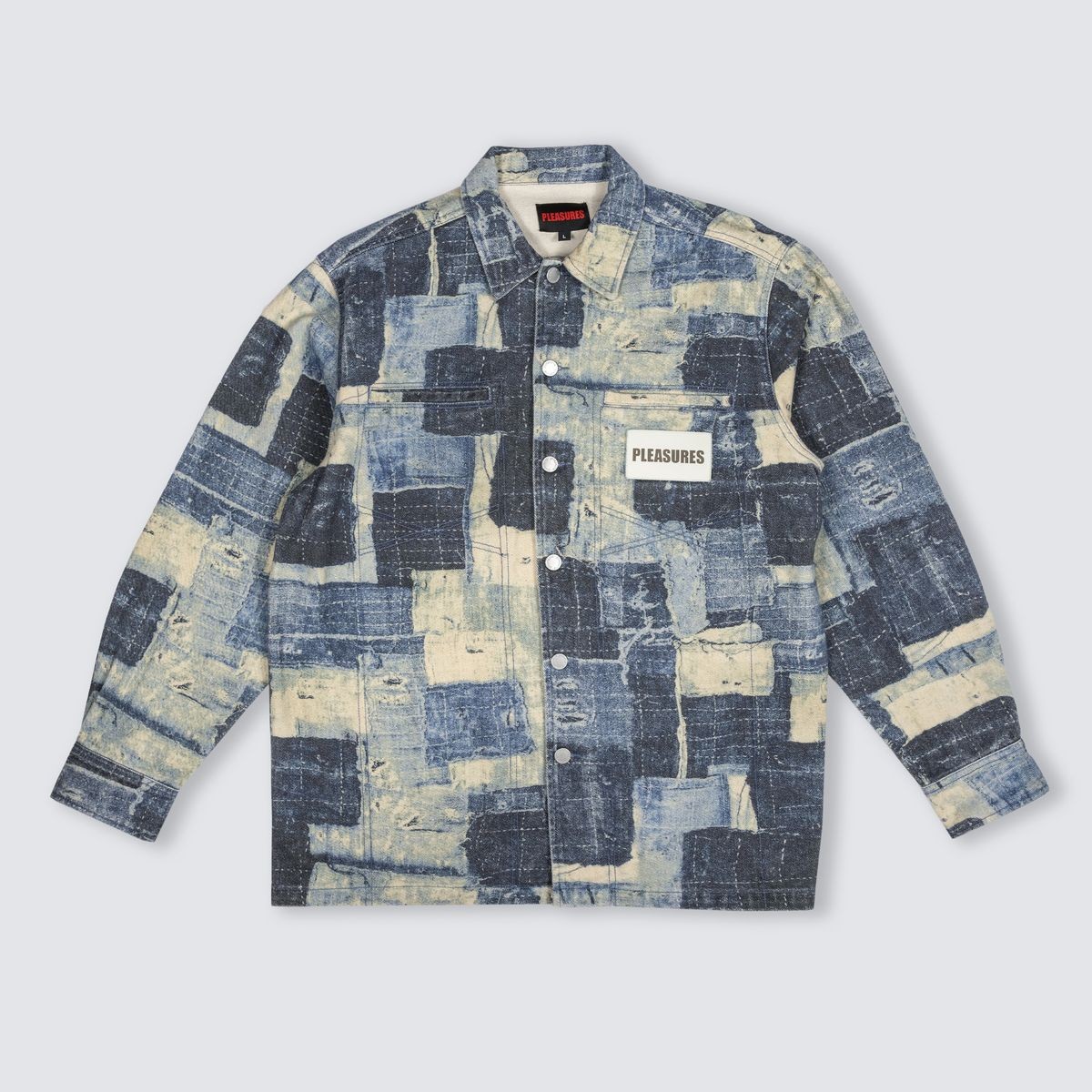 PLEASURES/ץ쥸㡼BORO WORK JACKET 㥱å / INDIGO