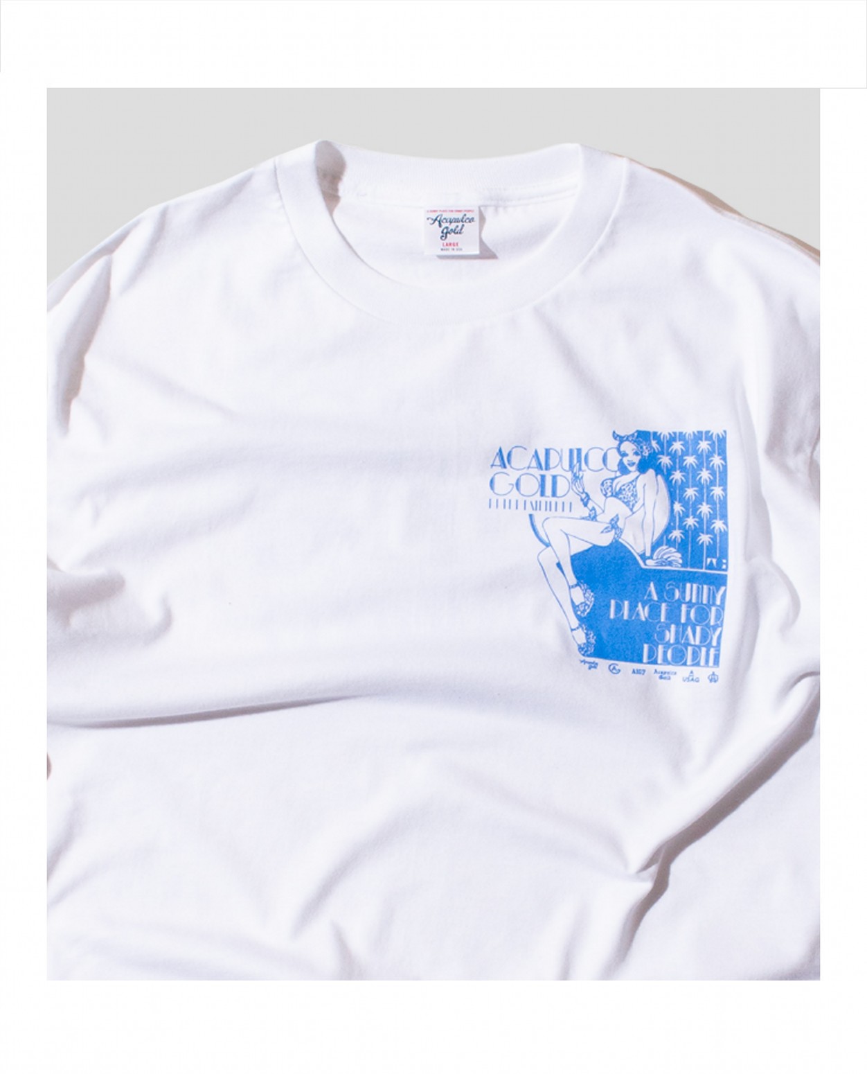 ��ACAPULCO GOLD/�����ץ륳 ������ɡ�VACATION LS TEE ĹµT����� / WHITE