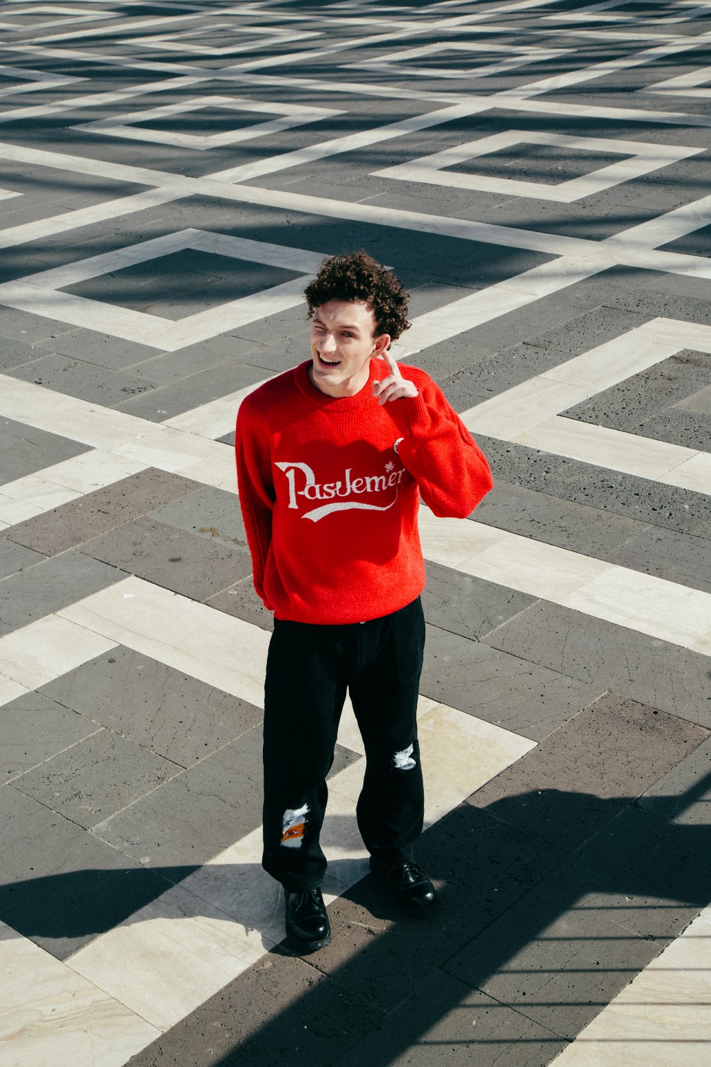 PAS DE MER/ѥɥPUB JUMPER  / RED