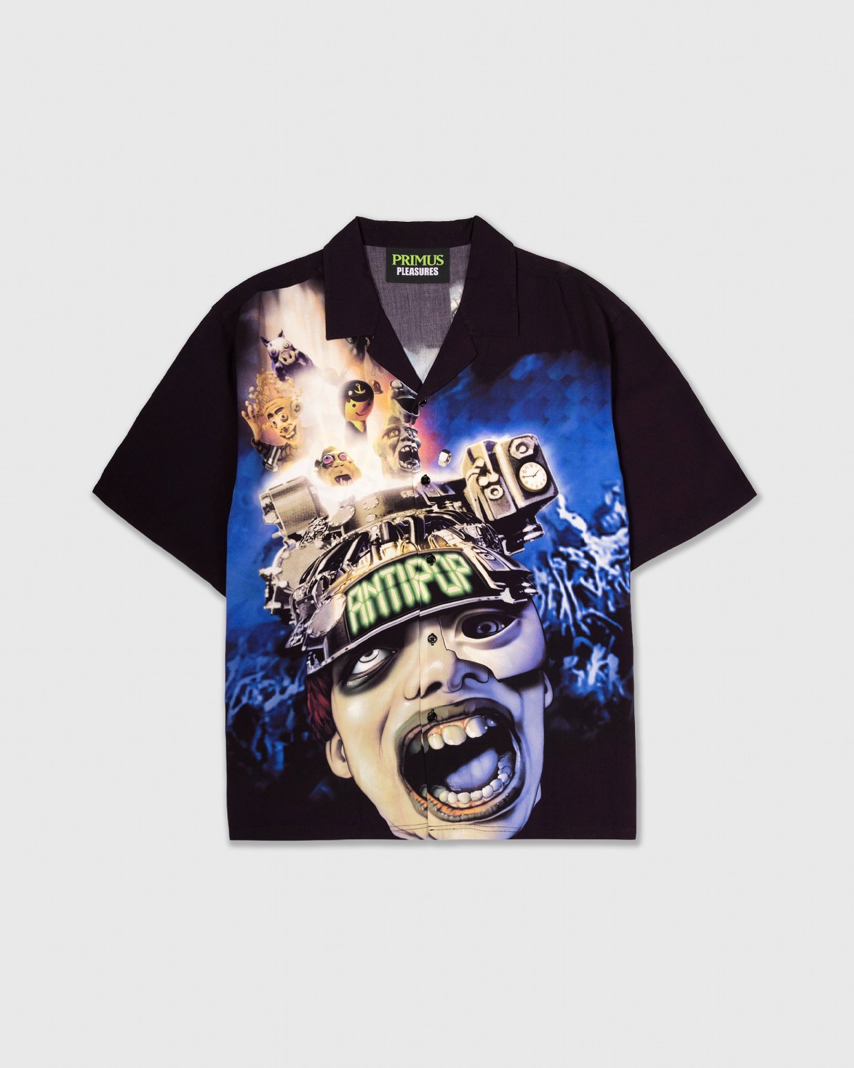 ��PLEASURES/�ץ쥸�㡼����PRIMUS��ANTI-POP BUTTON UP Ⱦµ����� / MULTI