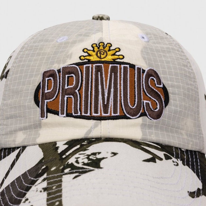��PLEASURES/�ץ쥸�㡼����PRIMUS��BROWN ALBUM LAYERED CAP ����å� / SNOW