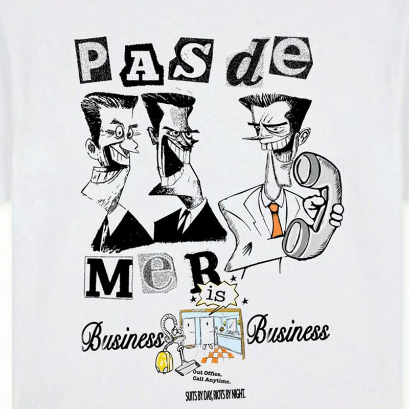 ��PAS DE MER/�ѥɥ����BUSINESS TEE T����� / WHITE
