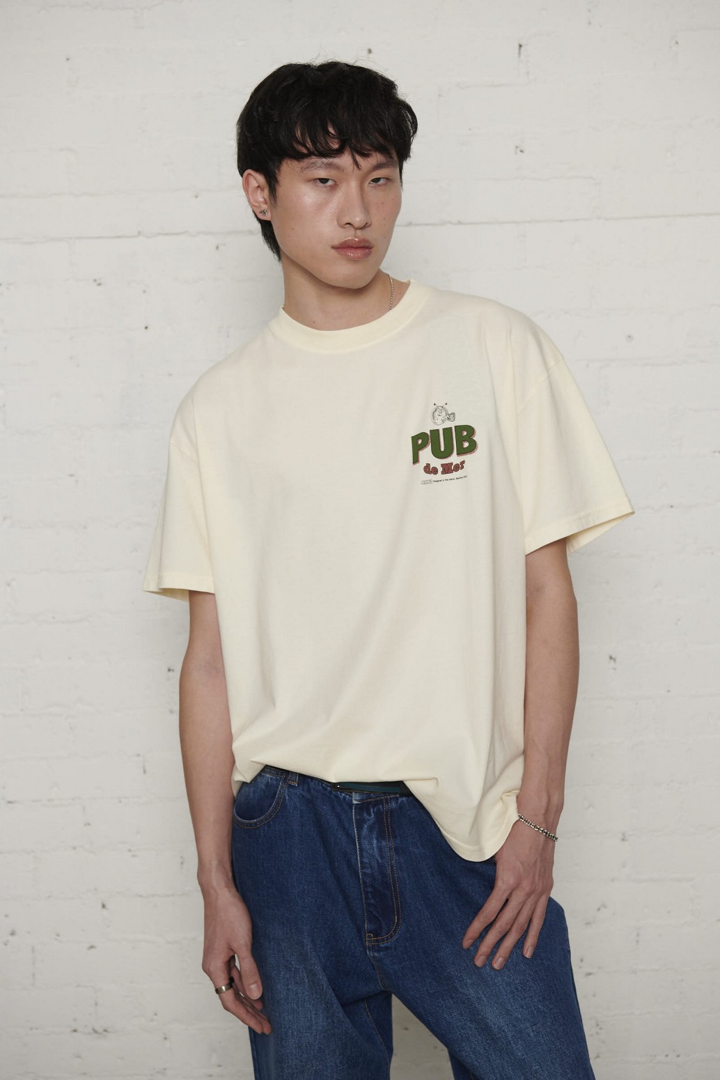 PAS DE MER/ѥɥPUB T-SHIRT T / CREAM