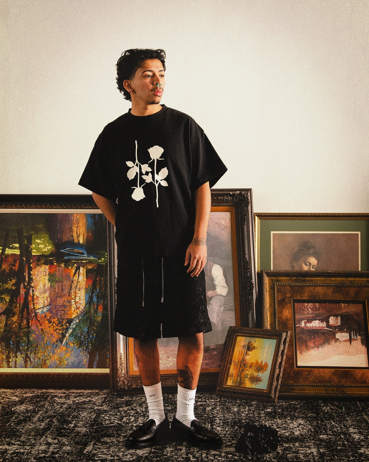 LUTI/롼ƥLOVERS LACE SHORTS 硼ȥѥ / BLACK