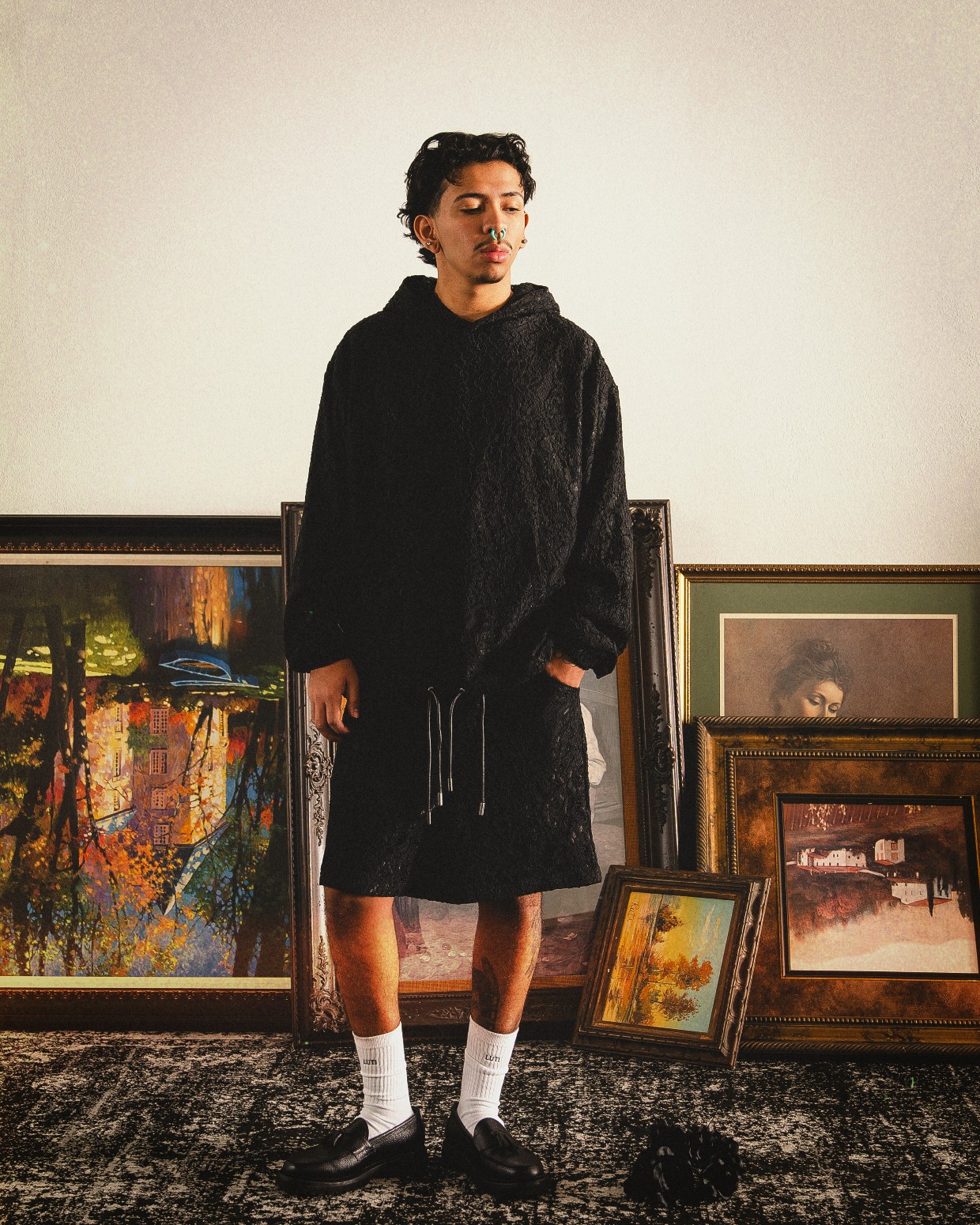 LUTI/롼ƥLOVERS LACE SHORTS 硼ȥѥ / BLACK