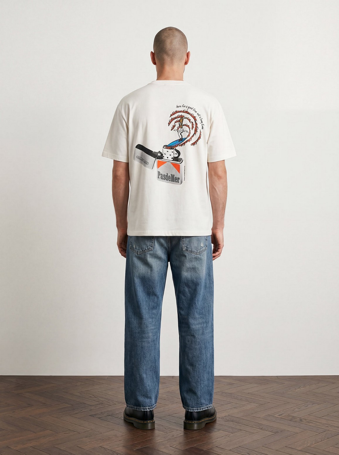��PAS DE MER/�ѥɥ����GOOD TIME T-SHIRT T����� / WHITE