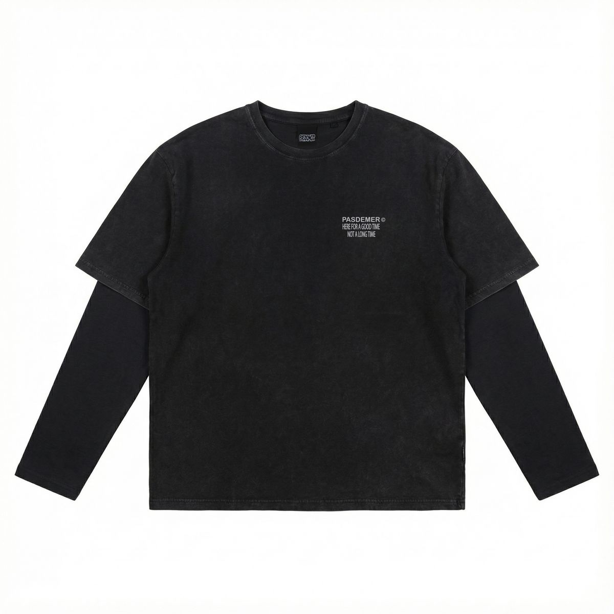 ��PAS DE MER/�ѥɥ����CATERPILLAR DOUBLE LAYER ĹµT����� / GREY/BLACK