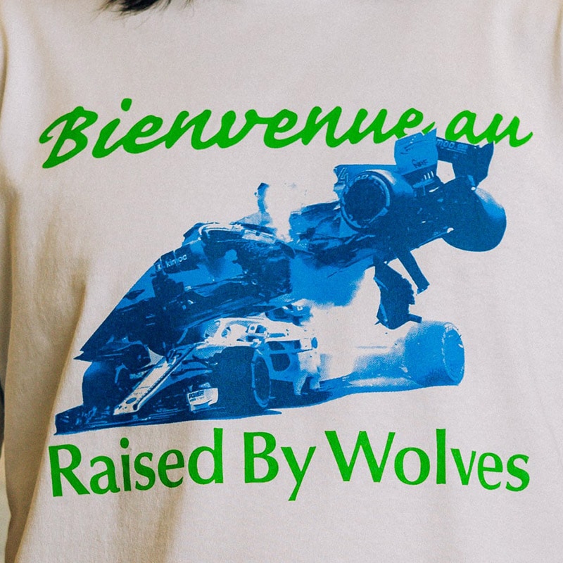 ��RAISED BY WOLVES/�쥤���ɥХ�����֥���WELCOME TEE T����� / WHITE