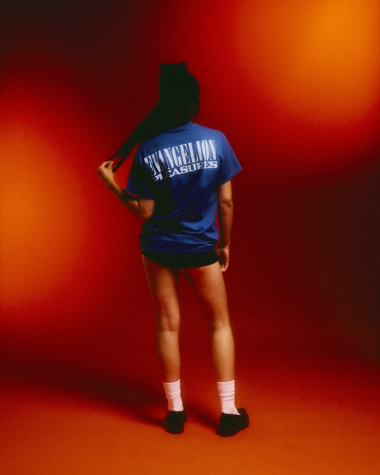 ��PLEASURES/�ץ쥸�㡼���ߥ������󥲥ꥪ���REI T-SHIRT T����� / BLUE