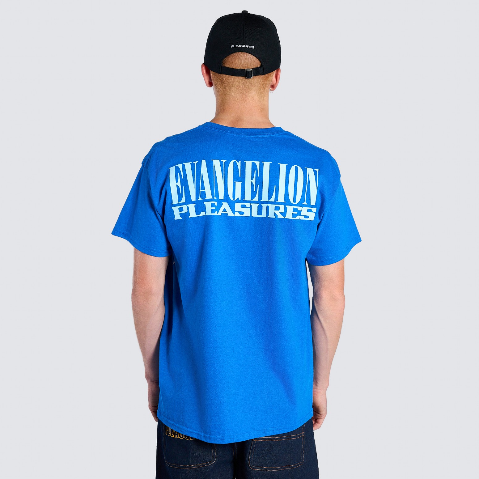 ��PLEASURES/�ץ쥸�㡼���ߥ������󥲥ꥪ���REI T-SHIRT T����� / BLUE