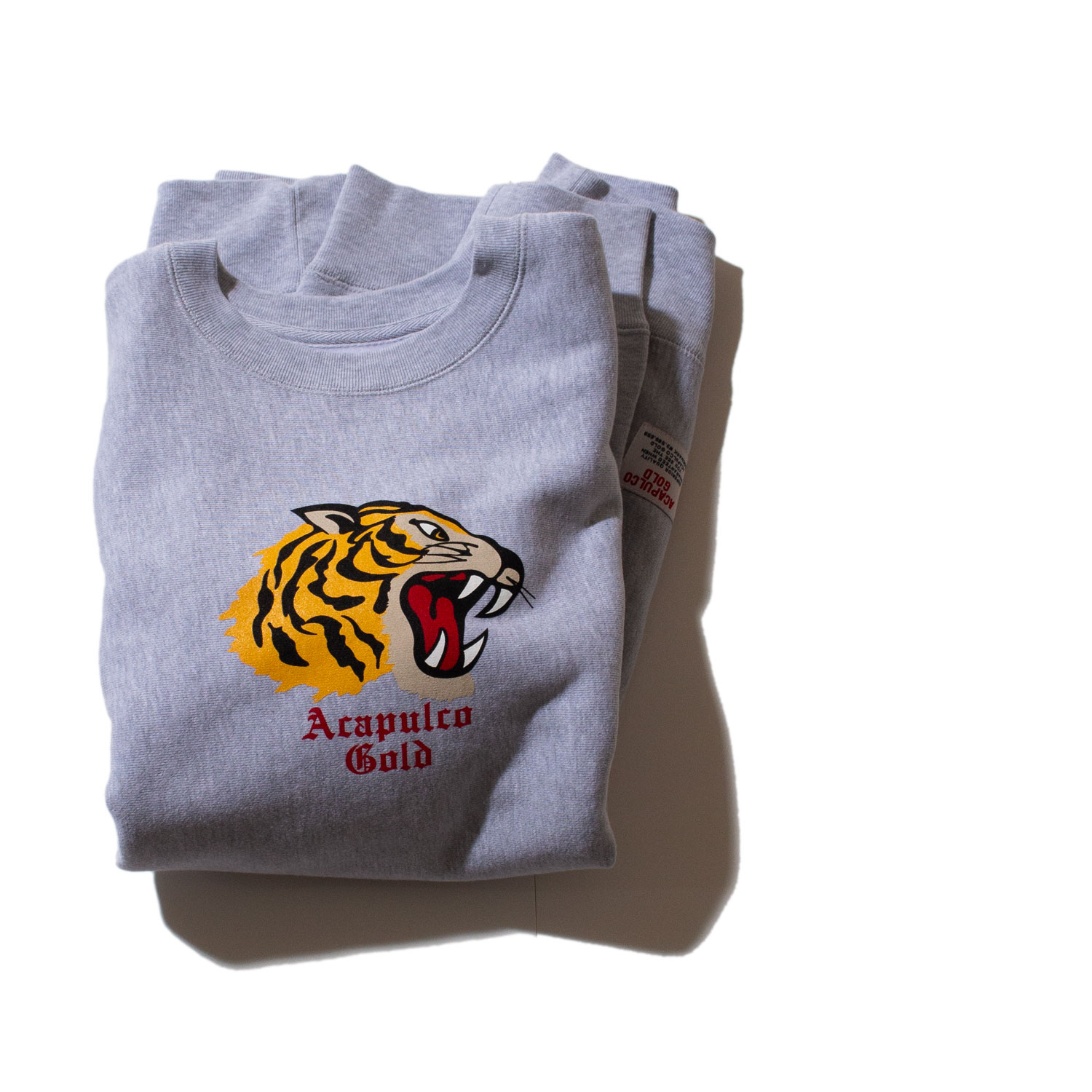 ��ACAPULCO GOLD/�����ץ륳 ������ɡ�TIGER CREWNECK SWEATSHIRT ���롼�������å� / HEATHER GREY