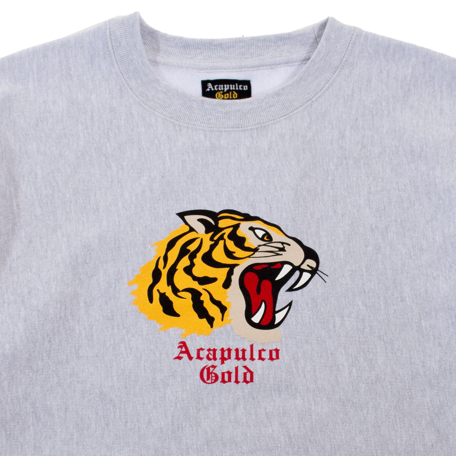 ��ACAPULCO GOLD/�����ץ륳 ������ɡ�TIGER CREWNECK SWEATSHIRT ���롼�������å� / HEATHER GREY