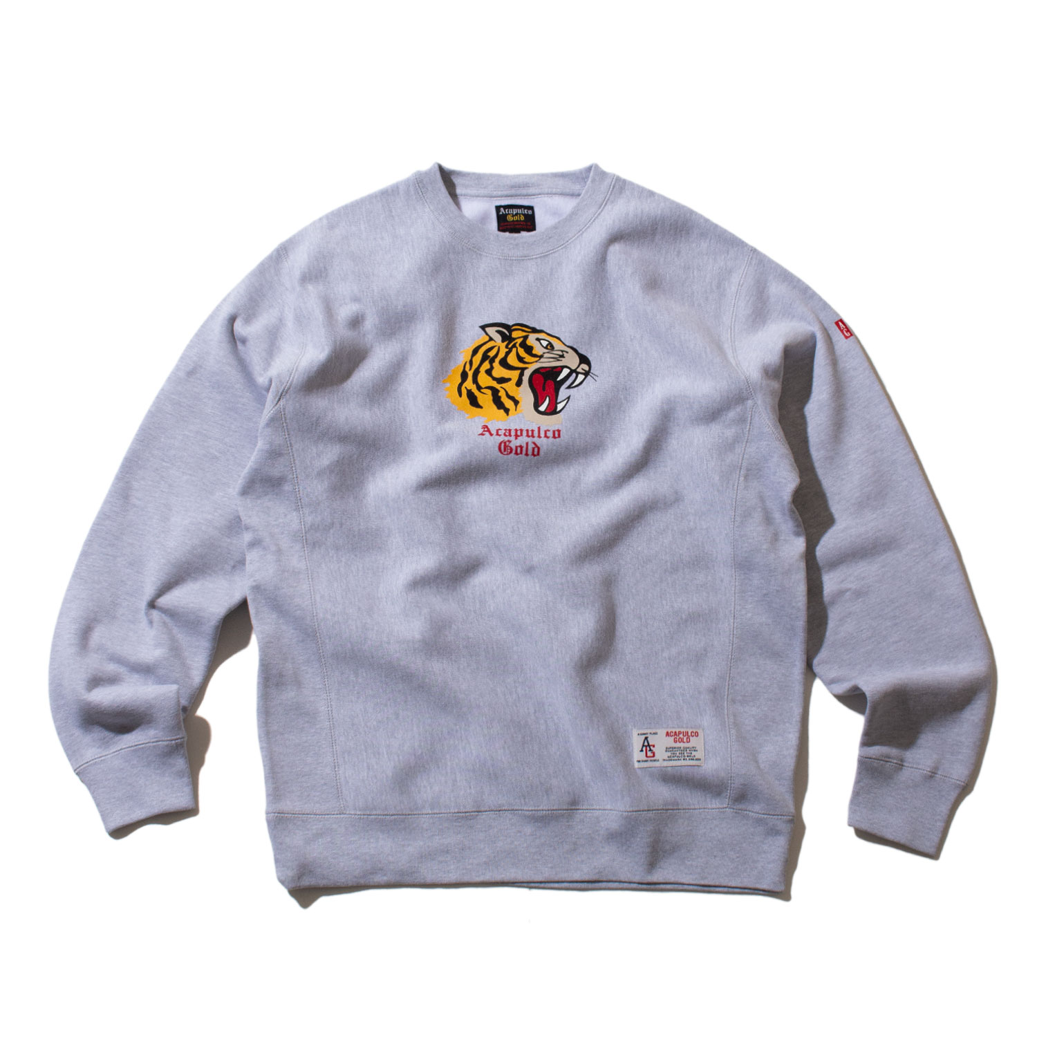 ��ACAPULCO GOLD/�����ץ륳 ������ɡ�TIGER CREWNECK SWEATSHIRT ���롼�������å� / HEATHER GREY
