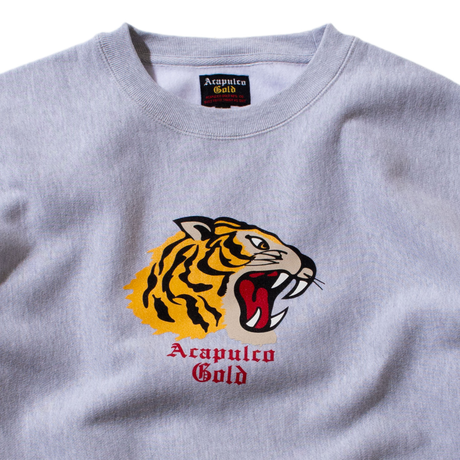 ��ACAPULCO GOLD/�����ץ륳 ������ɡ�TIGER CREWNECK SWEATSHIRT ���롼�������å� / HEATHER GREY