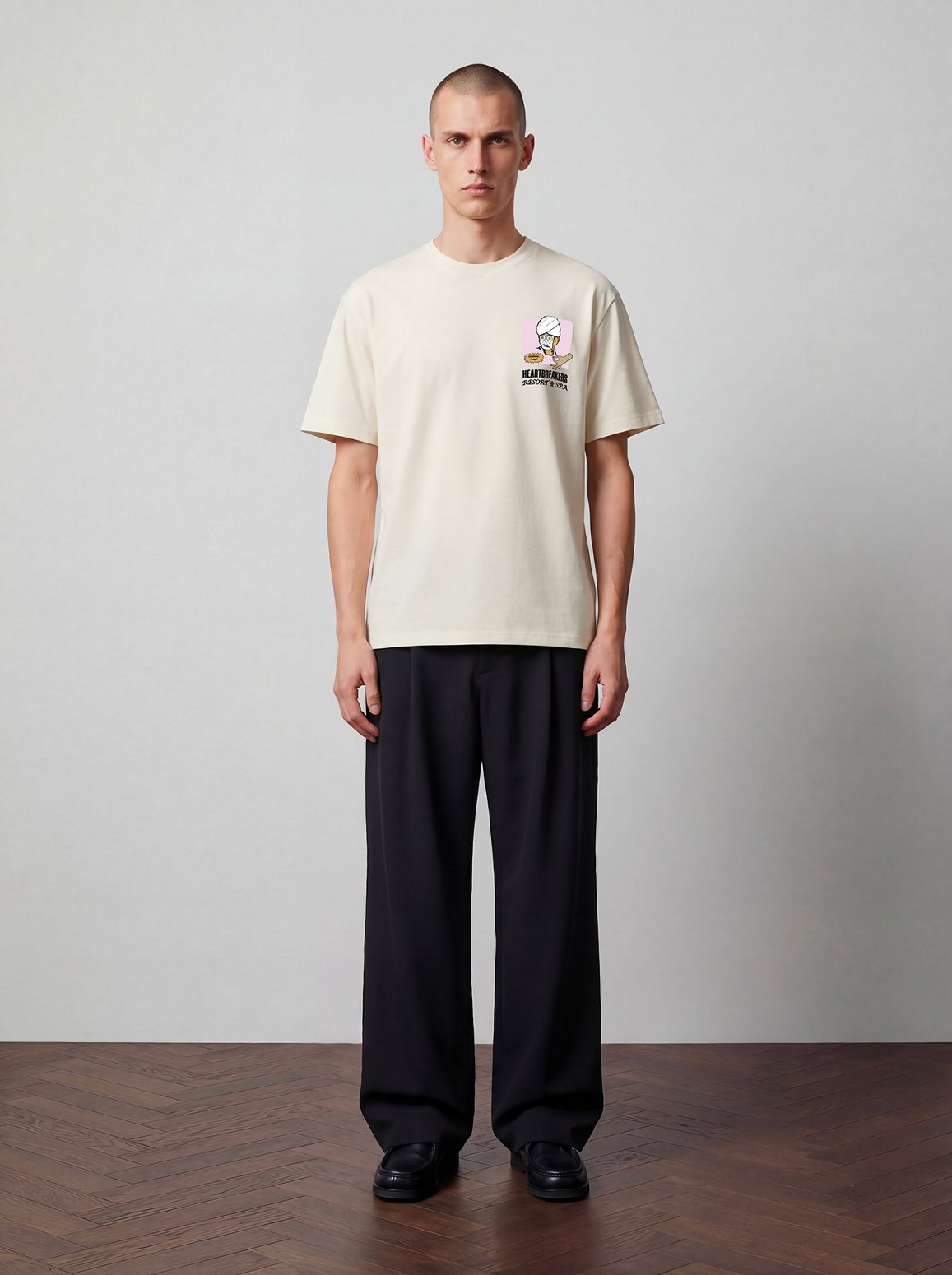 ��PAS DE MER/�ѥɥ����HEARTBREAKERS T-SHIRT T����� / CREAM