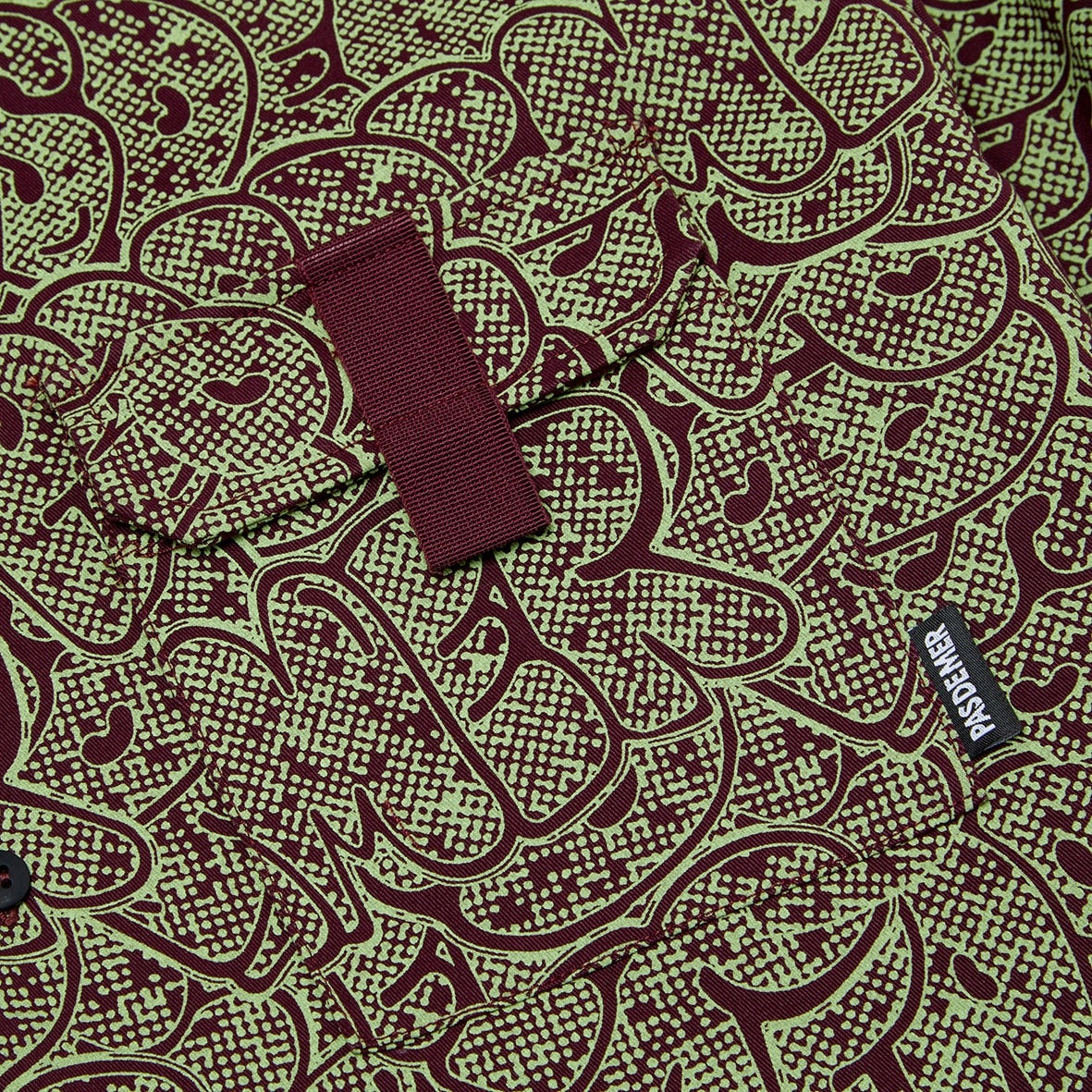��PAS DE MER/�ѥɥ����LOGO SHIRT Ĺµ����� / PURPLE-LIME �ѡ��ץ�饤��
