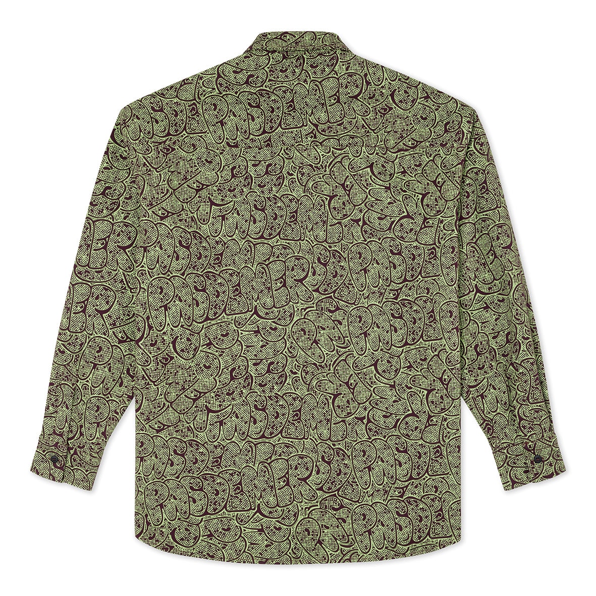 ��PAS DE MER/�ѥɥ����LOGO SHIRT Ĺµ����� / PURPLE-LIME �ѡ��ץ�饤��