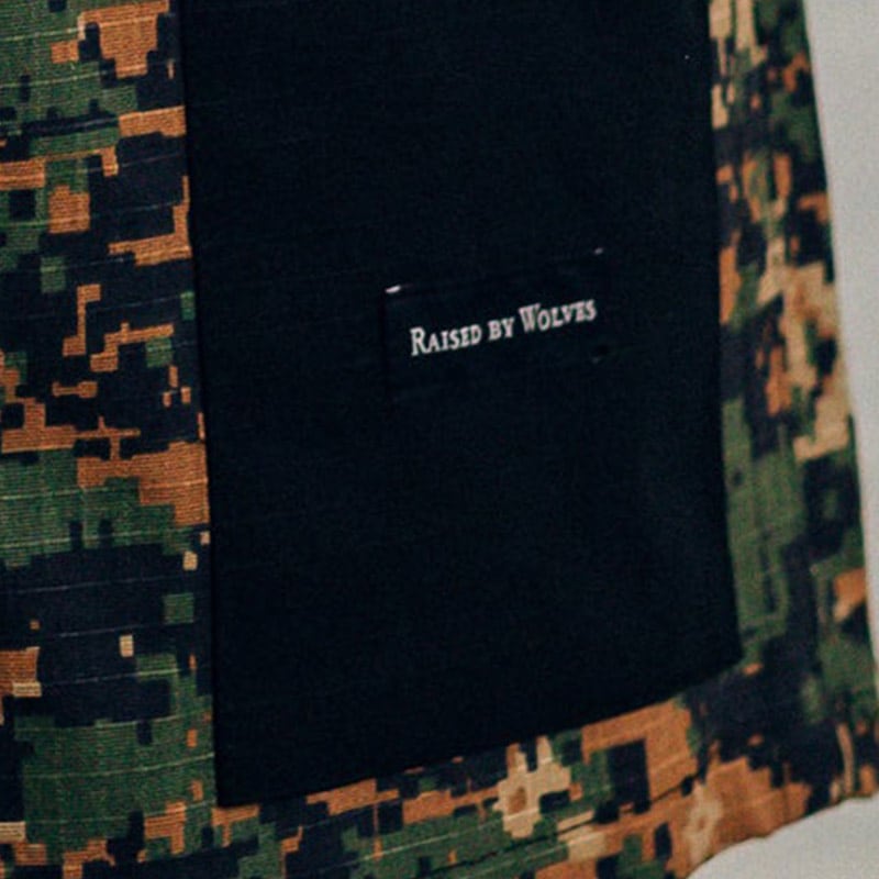 RAISED BY WOLVES/쥤ɥХ֥RBW/BARBARIAN RIPSTOP CAMP SHORTS 硼ȥѥ / GREEN DIGICAM