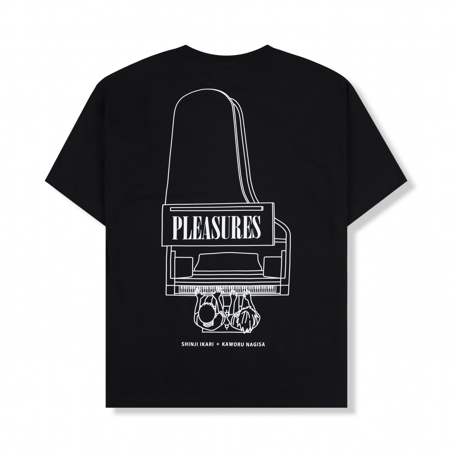PLEASURES/ץ쥸㡼ߥ󥲥ꥪPIANO T-SHIRT T / BLACK