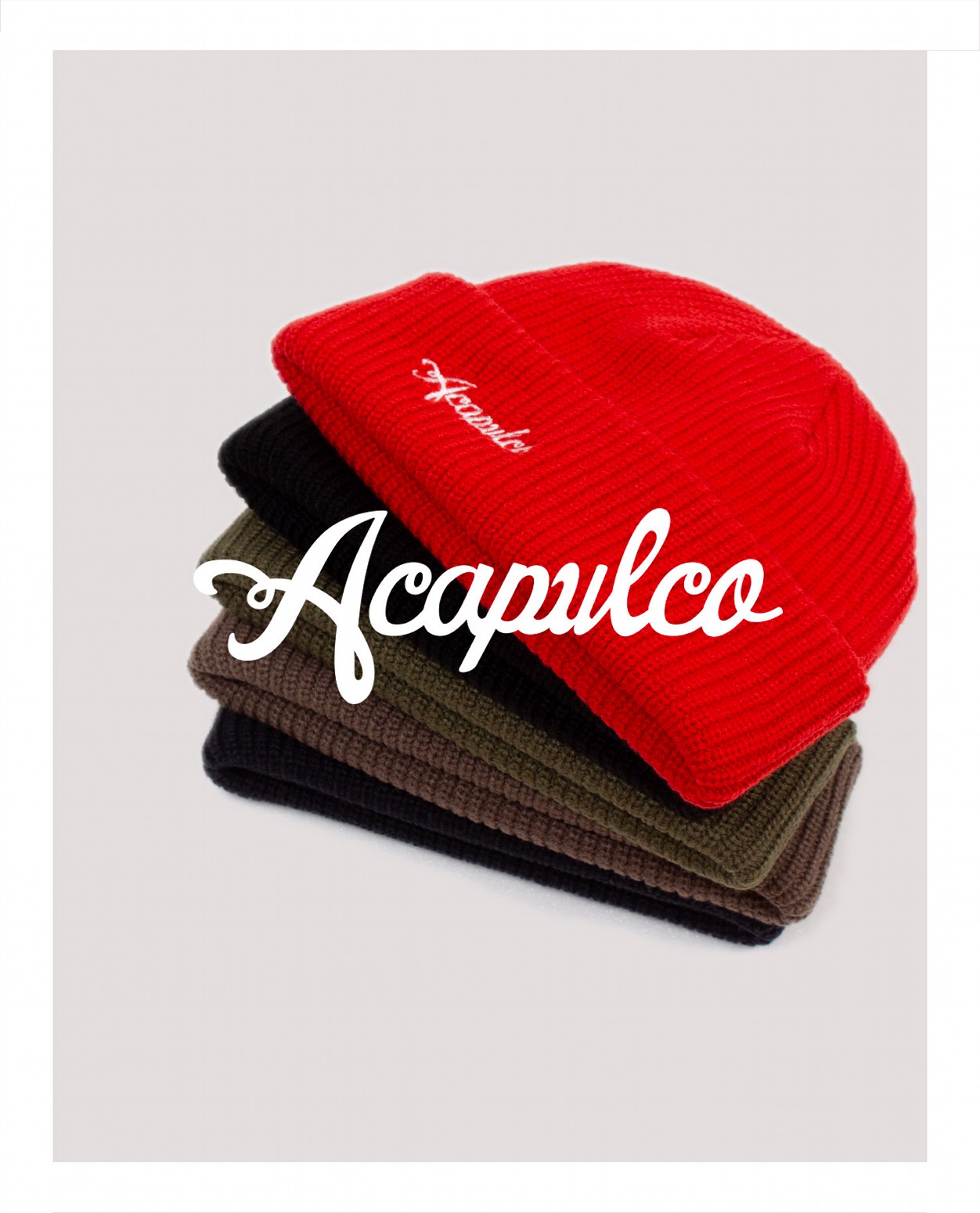 ��ACAPULCO GOLD/�����ץ륳 ������ɡ�CABLE BEANIE �˥å�˹ / RED