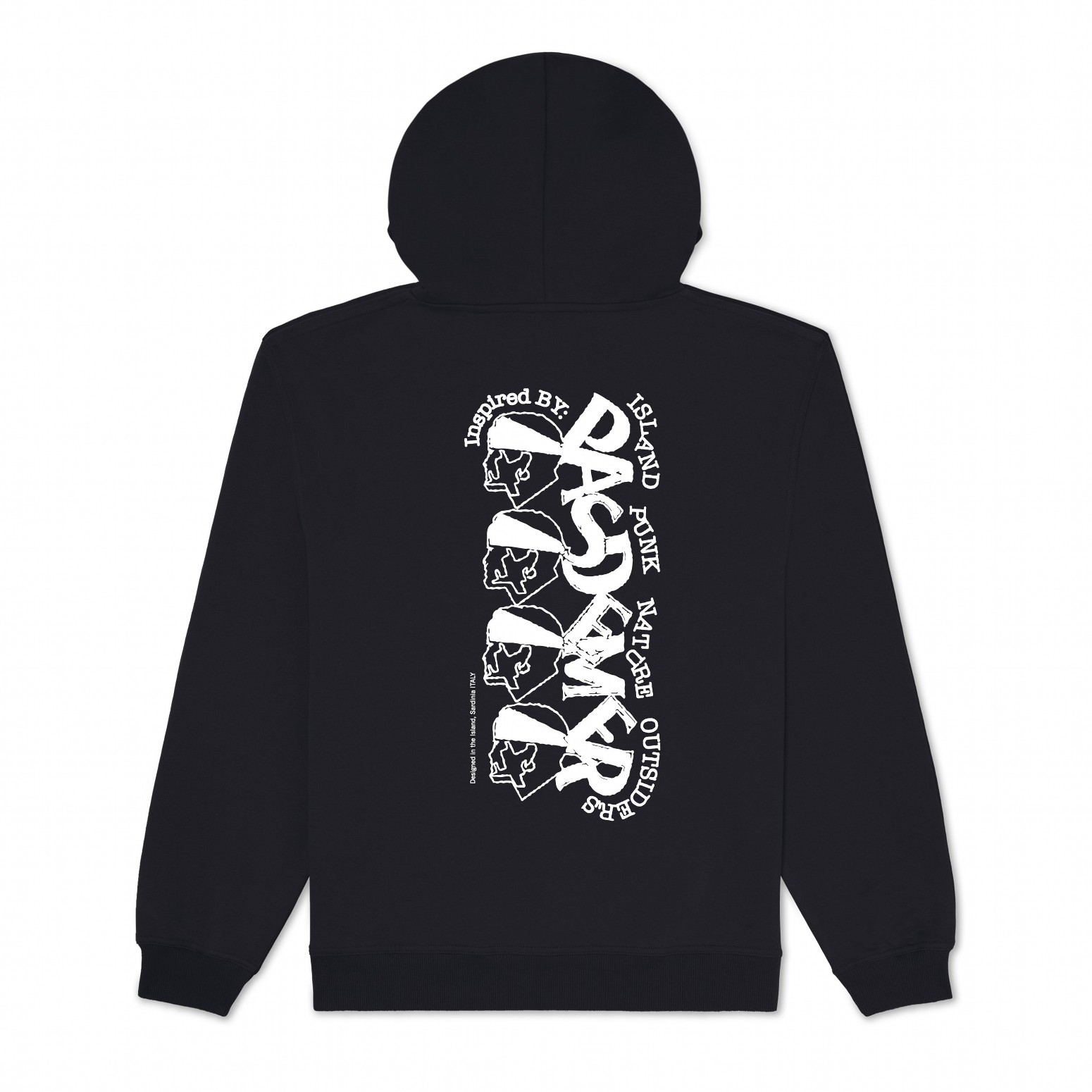 PAS DE MER/ѥɥSTONED ISLAND HOODY ѡ / BLACK