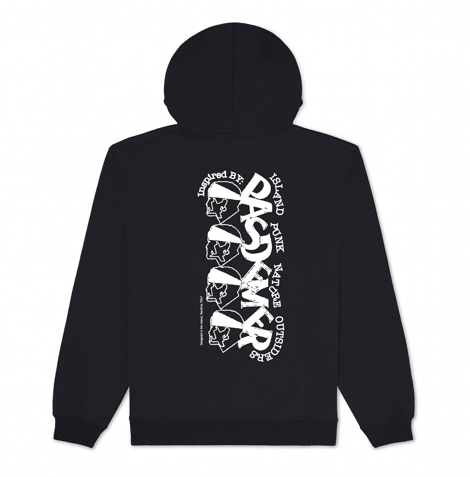 PAS DE MER/ѥɥSTONED ISLAND HOODY ѡ / BLACK