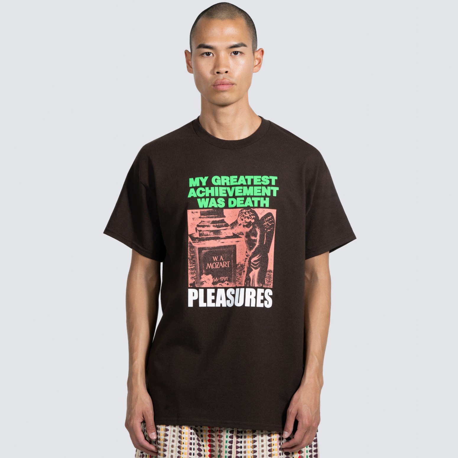 PLEASURES/ץ쥸㡼WOLFIE T-SHIRT T / BROWN