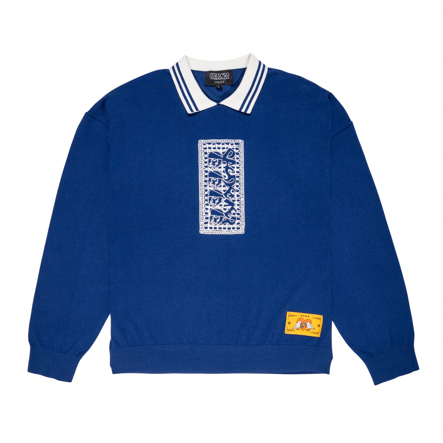 PAS DE MER/ѥɥSTONED ISLAND POLO LONGSLEEVE ݥ / BLUE