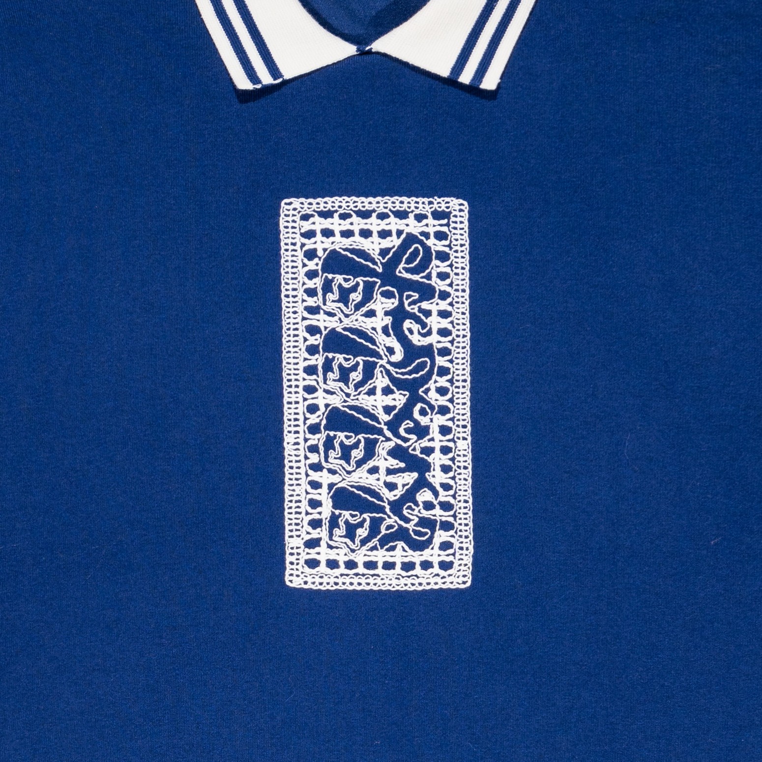 PAS DE MER/ѥɥSTONED ISLAND POLO LONGSLEEVE ݥ / BLUE