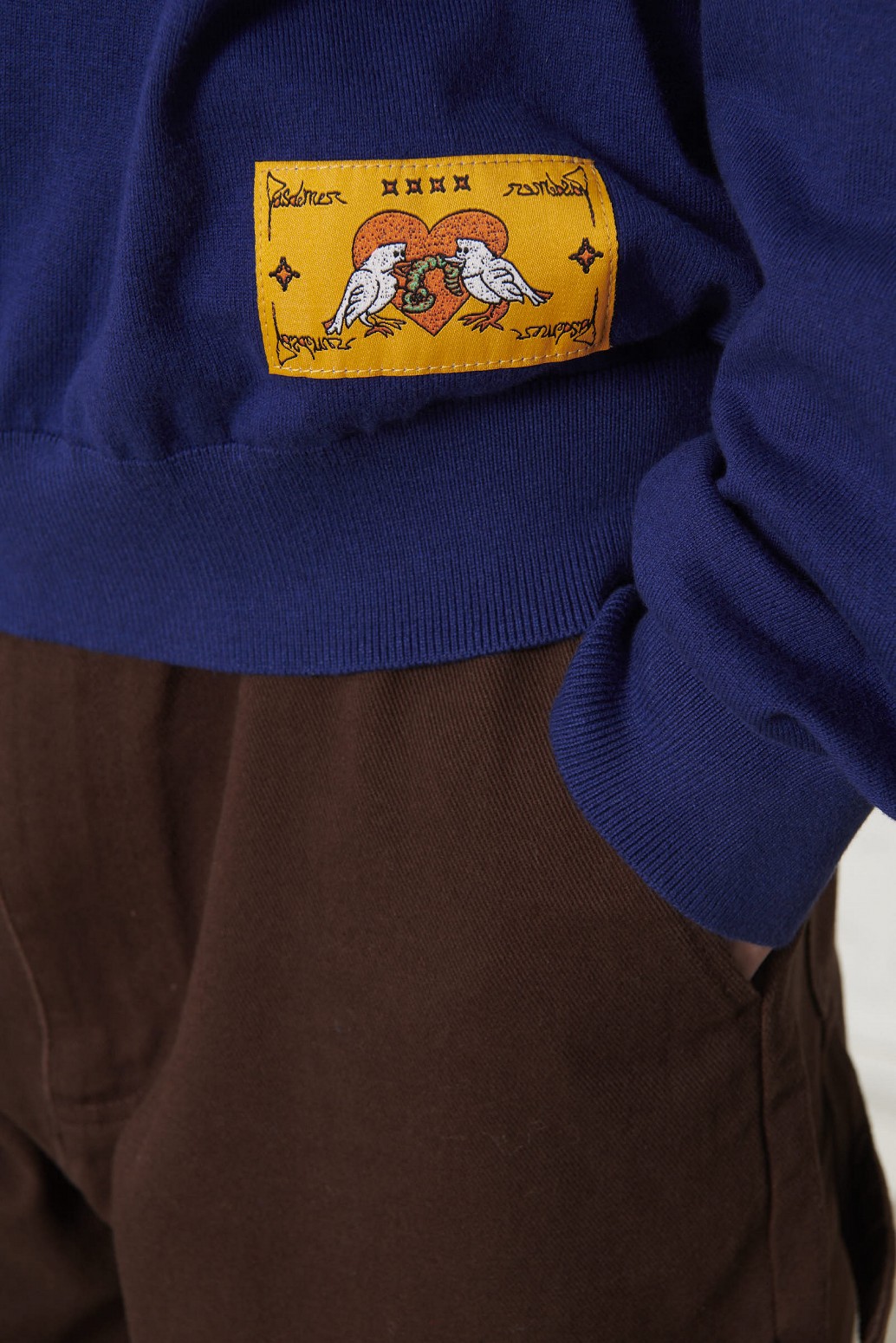 PAS DE MER/ѥɥSTONED ISLAND POLO LONGSLEEVE ݥ / BLUE
