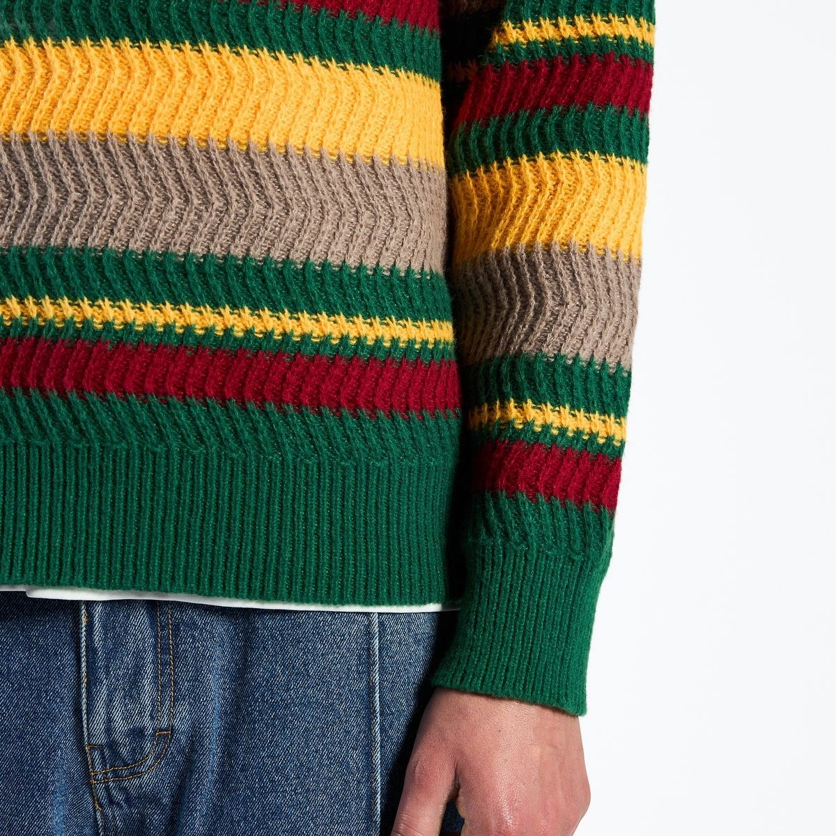PLEASURES/ץ쥸㡼COOPER POLO SWEATER ݥ / GREEN