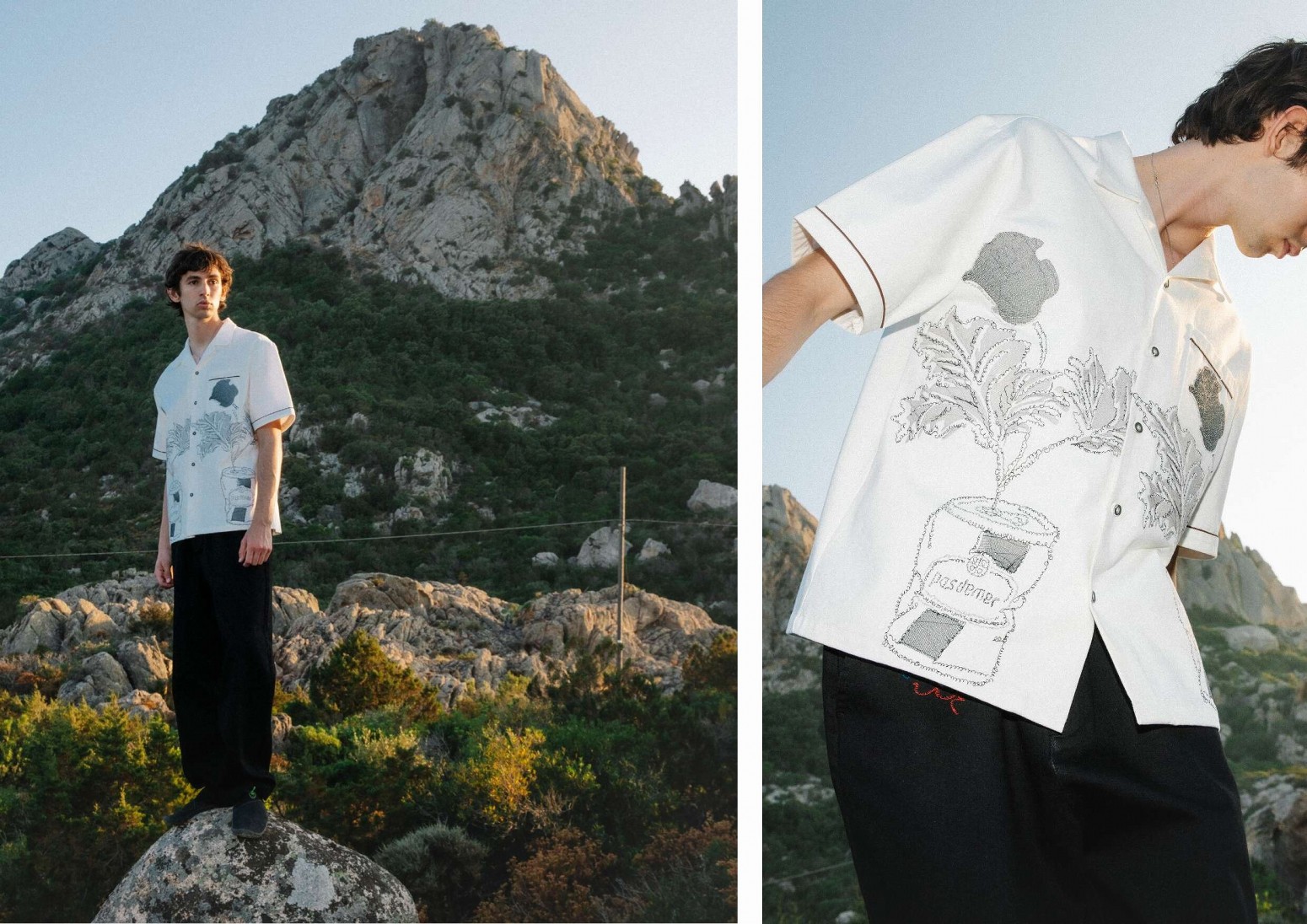 ��PAS DE MER/�ѥɥ����LATTINA SHIRT Ⱦµ����� / OFF WHITE