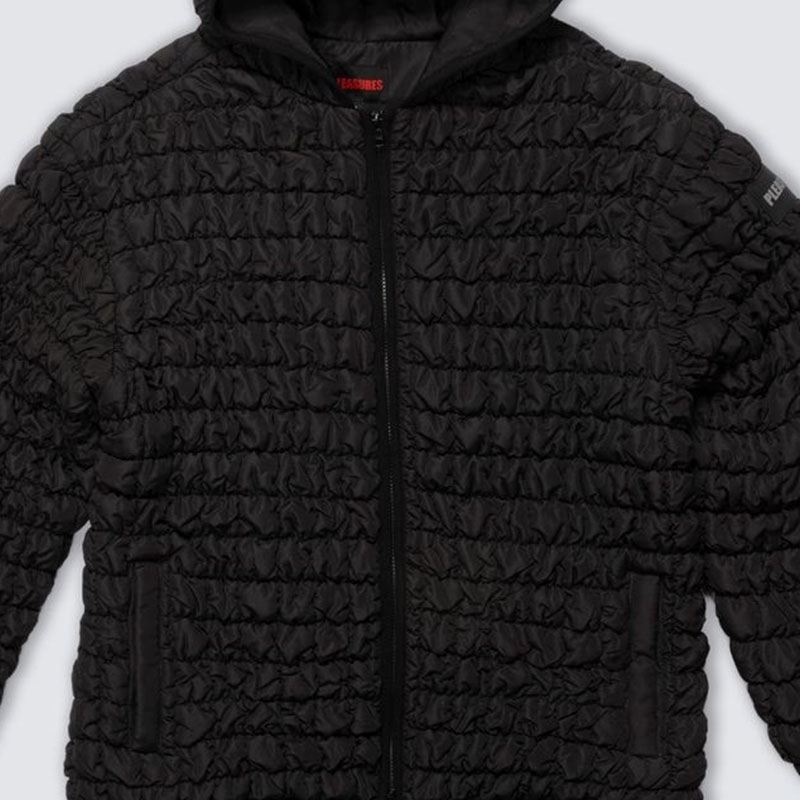 ��PLEASURES/�ץ쥸�㡼����TENDER HOODED PUFFER ���㥱�å� / BLACK