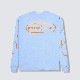 ��PLEASURES/�ץ쥸�㡼����PIXEL P LONG SLEEVE ĹµT����� / LIGHT BLUE