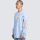 ��PLEASURES/�ץ쥸�㡼����PIXEL P LONG SLEEVE ĹµT����� / LIGHT BLUE