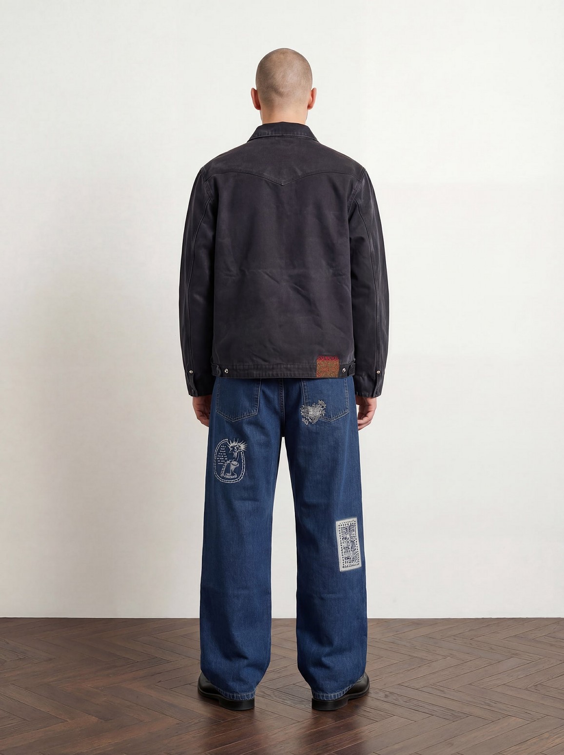 ��PAS DE MER/�ѥɥ����LEOPARD JACKET ���㥱�å� / BLACK