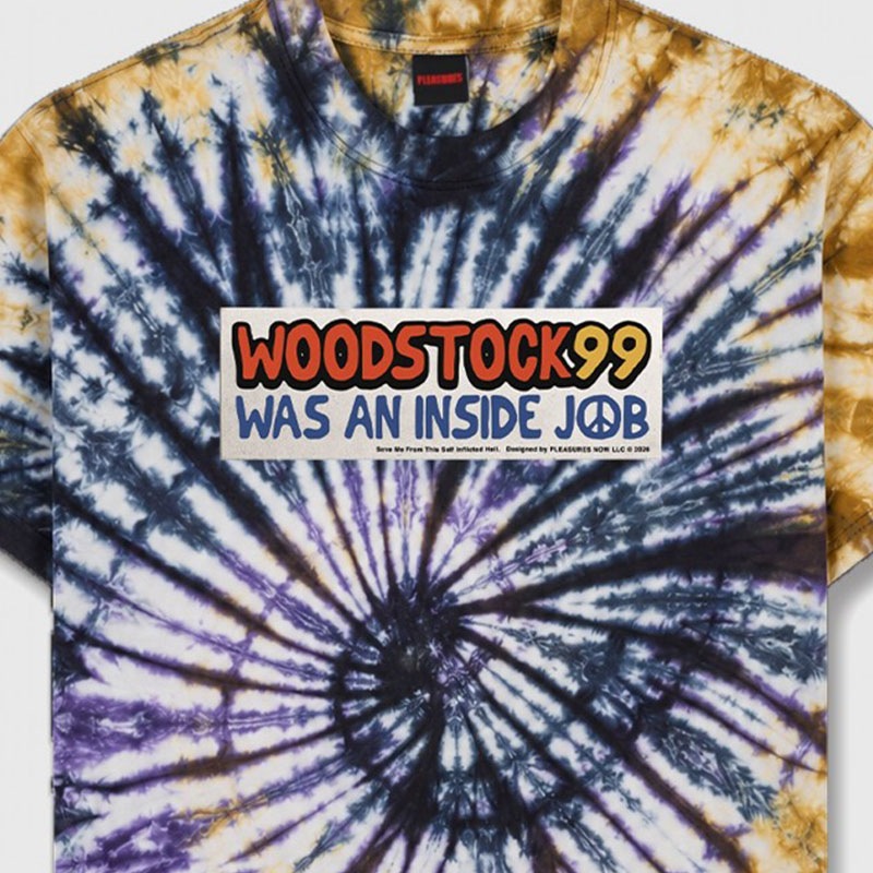 ��PLEASURES/�ץ쥸�㡼����INSIDE JOB T-SHIRT T����� / TIE-DYE