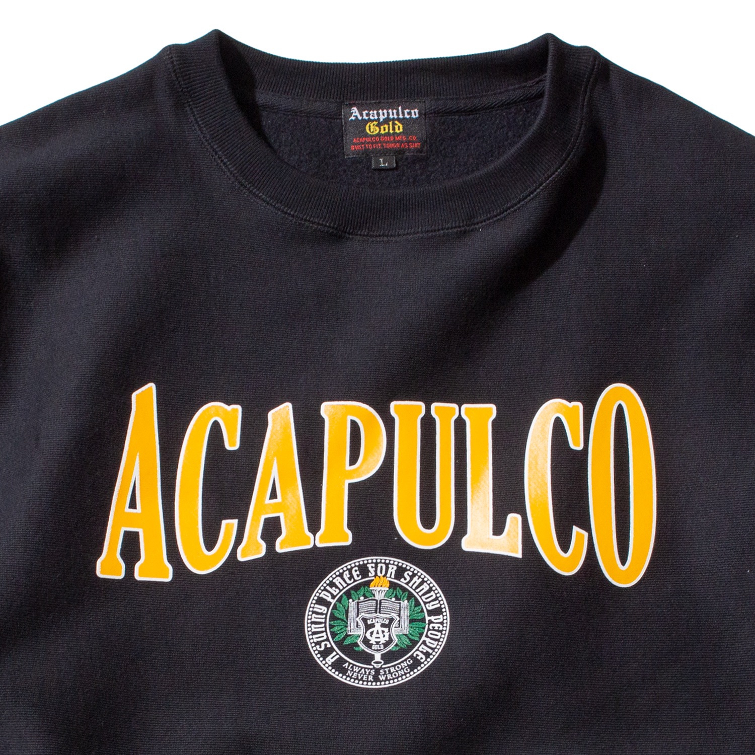 ACAPULCO GOLD/ץ륳 ɡAG LEAGUE CREW SWEAT 롼å / BLACK ֥å 