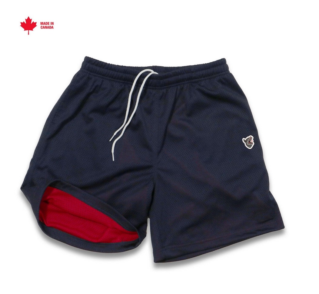 RAISED BY WOLVES/쥤ɥХ֥TWO-TONE MESH SHORTS 硼ȥѥ / NAVY/RED