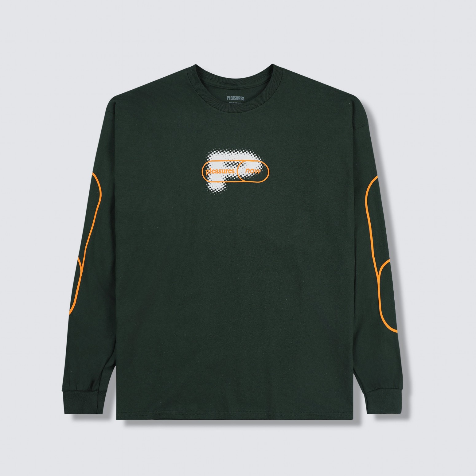 ��PLEASURES/�ץ쥸�㡼����PIXEL P LONG SLEEVE ĹµT����� / FOREST GREEN