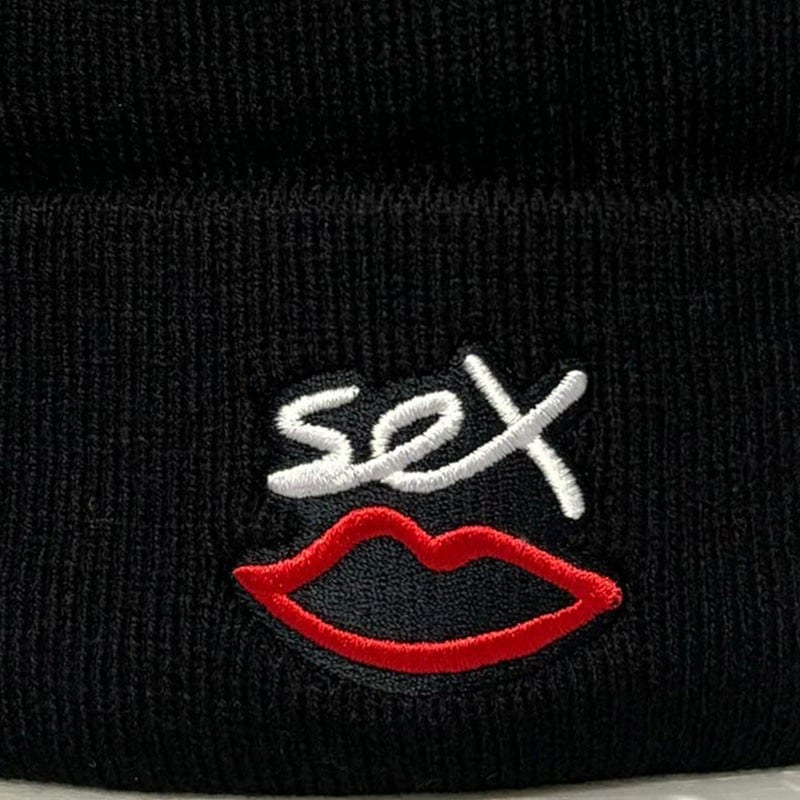 SEX SKATEBOARDS/åȥܡɡSEX EMBROIDERED LOGO ˥å˹ / BLACK