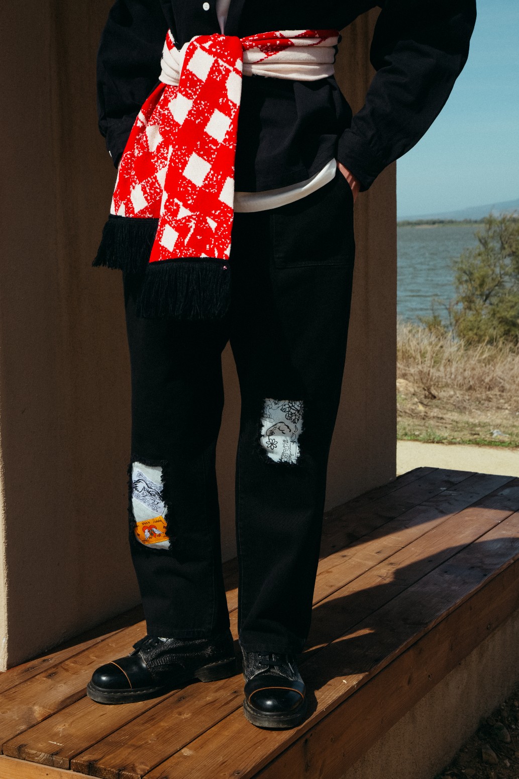 PAS DE MER/ѥɥZEBRA PANTS ѥ / DARK BLUE