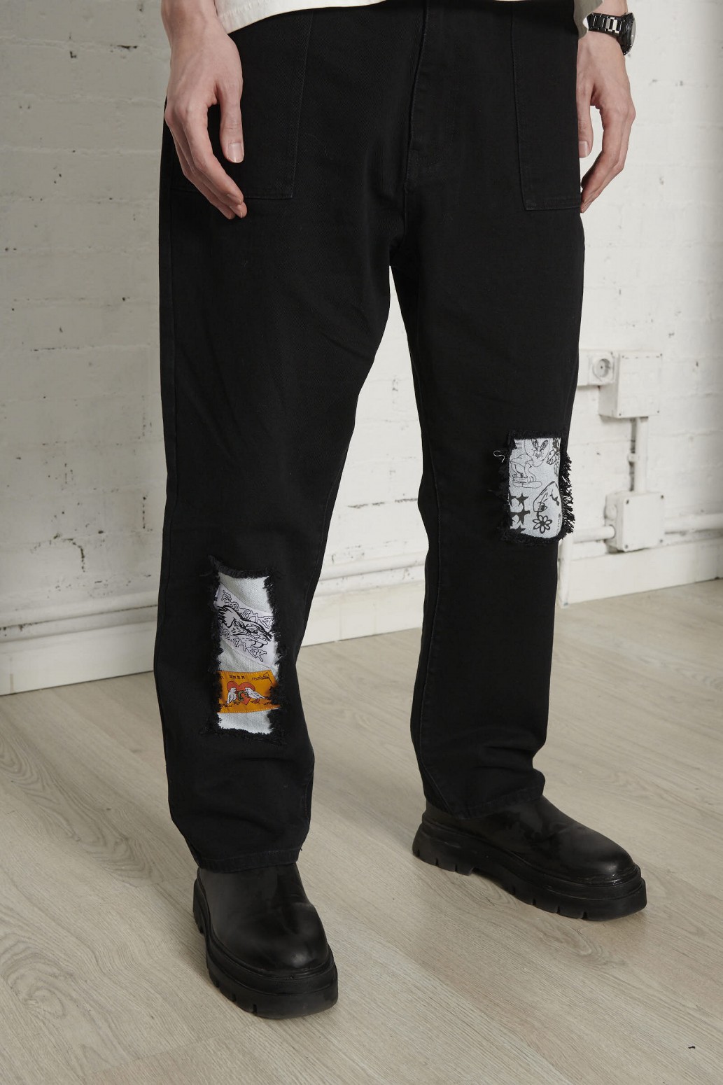 PAS DE MER/ѥɥZEBRA PANTS ѥ / DARK BLUE